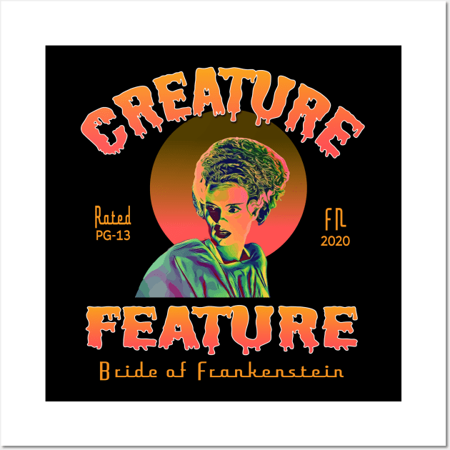 Creature Feature Bride of Frankenstein Wall Art by Fuckinuts